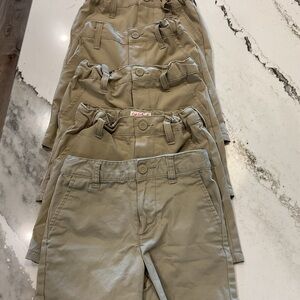 LOT (5) Cat & Jack Khaki School Uniform Shorts 3T